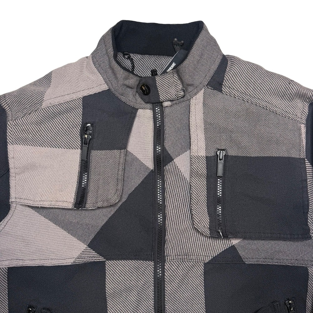 Commune patchwork plaid utility jacket‎  jacket - Picture 3 of 7
